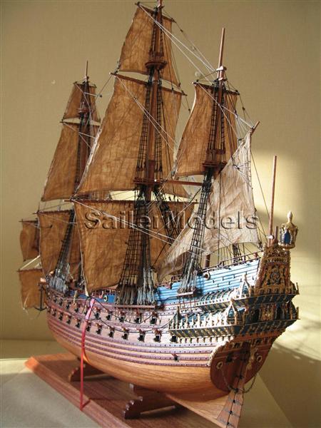 Готовая модель парусного корабля "Vasa"